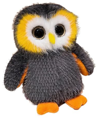 champracer Eule Kuscheltier Eule Plüschtier stofftier Glubschis, zum Spielen und Kuscheln, Weiches Schmusetier für Mädchen, Jungen, Babys (20 cm,Grau)