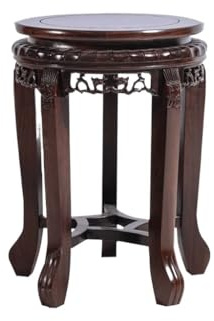 Support pour Plantes, Base pour bonsaï, Base Ronde en Bois If, Vase, Pot à vin, Pot de Fleurs, Aquarium, Support pour Fleurs sur Pied Haut, Table à Fleurs, Artisanat, Ornements