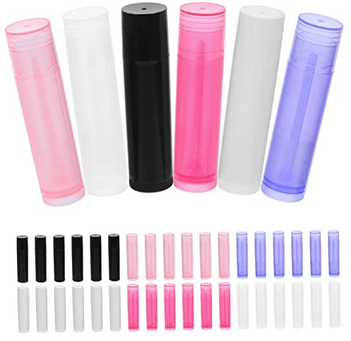 MOTHNUR 60stücke Leere Lippenbalsam-tuben Wiederauffüllbare Lippenstift-tuben Transparent Für Lippenpflege Und Praktische Anwendung
