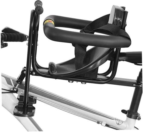 Comebachome Cykelsäte för småbarn, frammonterat barncykelsäte med ryggstöd, fotpedal och säkerhetsbälte, barnsäkerhet för vuxna cyklar