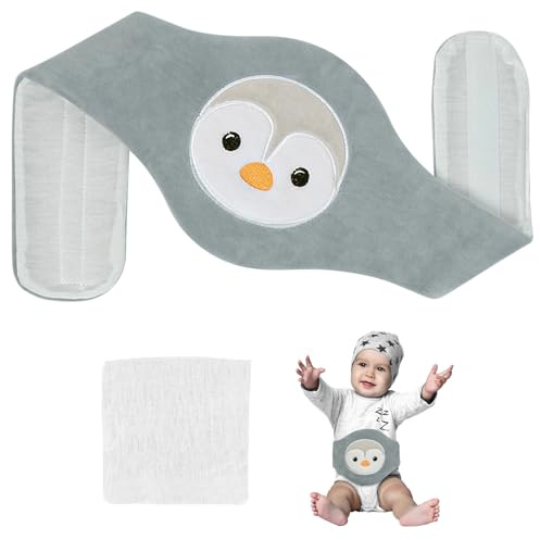 Vicloon Colic Relief for Babies Belt, Clay Particles Heated Tummy Wrap, Reusable Thermal Belt for Upset Stomach in 0-3 Years Babies and Toddlers