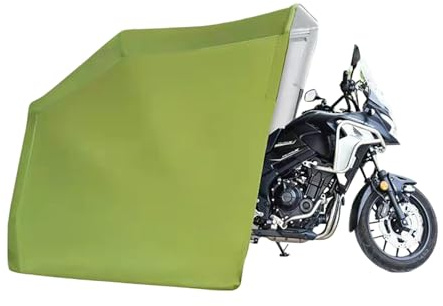 Labasuan Telo coprimoto di Grandi Dimensioni per Esterni in Tessuto Oxford 600D e Foro per Lucchetto, Robusto Telo coprimoto, Garage Pieghevole e Impermeabile, Verde(11.5 * 6.2 * 6.2ft)