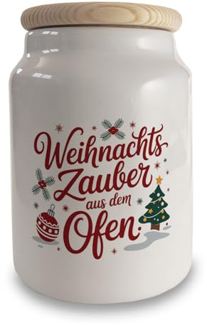 speecheese Weihnachtsbaum Weihnachten Keksdose mit Weihnachts Zauber Weihnachtsdekoration für Keksliebhaber