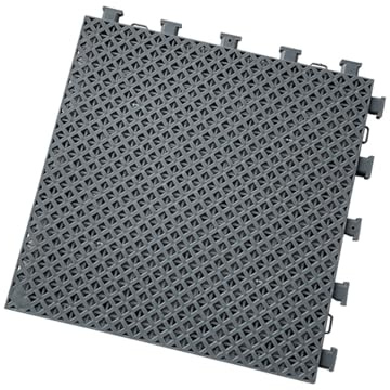 Plaque for La Décoration De Clôture De Balcon, Dalles De Sol Modulaires, Tapis De Drainage Plastique Résistant À Usure Tuiles Emboîtables, Protection Anti-Chute Et Antivol(Grey,5 PCS)
