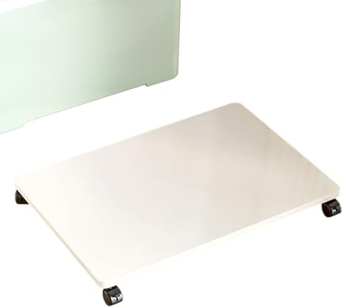 Underskrivbordsstativ - mångsidig organisatör, 11,81 x 2,44 tum, skrivarhållare med 4 hjul, skrivarhjul för tvättmaskin, fabriksport, resväska, hushållsapparat, vardagsrum,