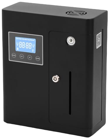 MENDUNER Hotel Duftdiffusor, Desktop Duftdiffusor, Bluetooth Steuerung, Wasserlose Kaltluft, Intelligente Aromatherapie, Unverzichtbar für Große Räume, Auto, Büro, Leckagefrei (schwarz) (EU-Stecker)