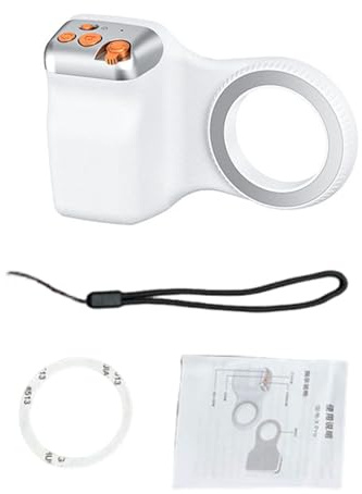 Akozon Agarre Magnético para Cámara de Teléfono Móvil, Control Remoto Inalámbrico, Cámara para Selfies, Obturador para Fotografía y Vídeo Vlog