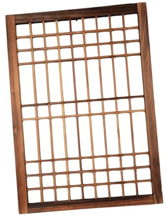 Allayu Enrejado de Para madera para ventana, arte de pared para terraza, complemento para paredes galería y belleza jardín. Patio granja, enrejado Para madera para ventana.