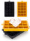 Blumtal Eiswürfelformen Silikon 2x15er - Eiswürfelform - Silikon Eiswürfelform für Eiswürfel 3,3 cm - 2 x Eiswürfelbehälter groß - BPA freie Eiswürfelform 2x - Black Blue und Spicy Mustard