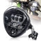MOVOTOR Faro de la motocicleta 7 pulgadas con soporte LED Faros blanco DRL Hi/Low Beam para motocicleta universal Harley Yamaha Triumph Cafe Racer