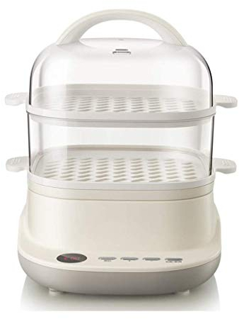 Samnuerly Máquina de Desayuno Tipo cajón pequeño para el hogar de Doble Capa, vaporera eléctrica Multifuncional