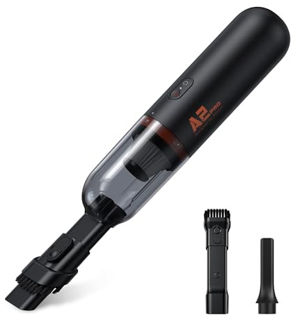 Baseus Aspirador de Coche Aspirador de Mano Inalámbrico Recargable Tipo-C de Carga Rápida, Mini Aspirador de Mano Portátil Pequeño Recogedor de Polvo para Coche, Uso Doméstico, Pelo de Perro