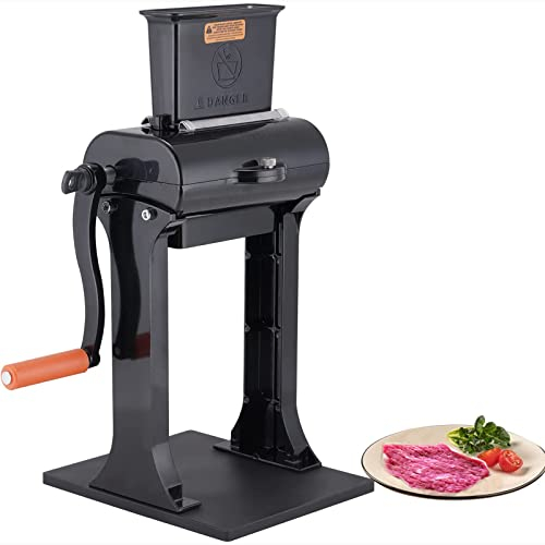 THREMA Meat Cuber Tenderizer & Jerky Slicer, Manual Meat Tenderizer, Heavy Duty Steak Flatten Tool Clamp-on Rolling Meat Tenderizer, for Loosing Steak Meat