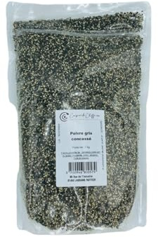 Cuisine de Cheffe.com - Poivre gris concassé - Sachet 1kg