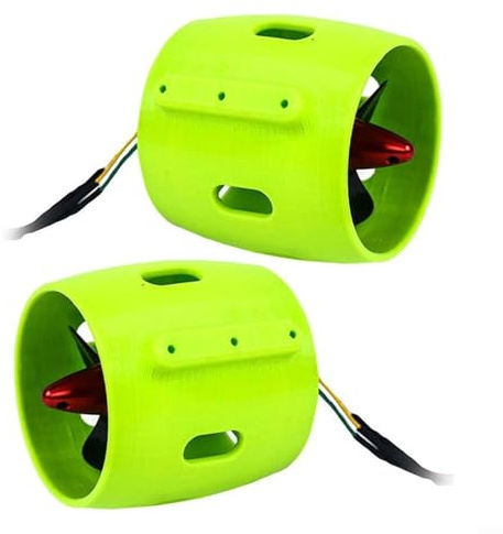 Hasaller Für Mini-Unterwasser-Thruster, 12–24 V, 30–200 W, bürstenloser Motor-Propeller für Antrieb für Kajak, ROV, RC, Boot, Unterwasserfahrzeuge, Tauchen (1 Paar)