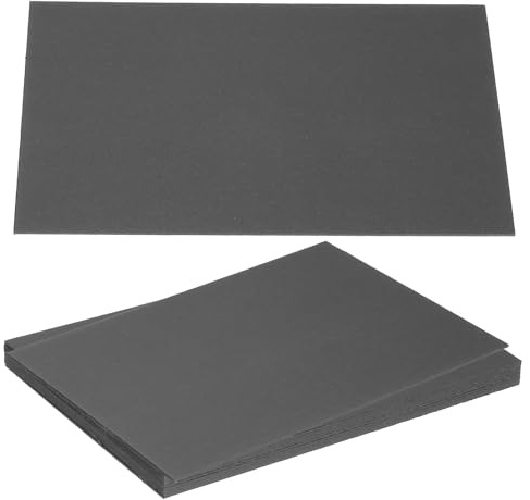 PATIKIL 30 x 20 x 0 cm spånskivor, 10 st 40 PT tjocka bokbräde pärmskivor robust bokbindningsmaterial för bokbindningsskydd, svart