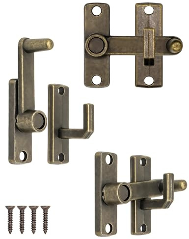 Fuxxer 3x Antike Rast-Verschlüsse Metall Bronze für Truhen Schränke Boxen 55×48 mm