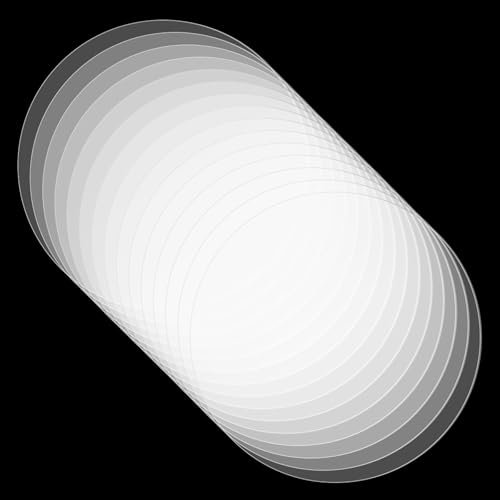 TIESOME Lot de 10 plaques acryliques rondes de 15 cm - Plaques acryliques transparentes de 2 mm d'épaisseur - Parfait pour les projets de bricolage, la peinture de cadre photo et l'artisanat