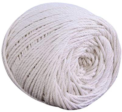 DOITOOL Handgemachte Jute String Schnur Makramee Seil Anlage Beige 3mm 200m Für