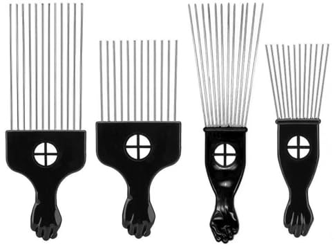 4 Pezzi Di Pettine Ad Ago In Acciaio, Strumenti Per La Produzione Di Capelli, Pettine Ricci, Forniture Per Salone Per Capelli.