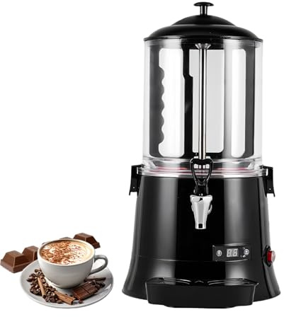 Glowdora Dispensador De Chocolate Caliente Comercial 5l 10l, Fuente De Chocolate, Máquina Eléctrica para Preparar Bebidas De Chocolate, Máquina para Templar Chocolate Ajustable De 30 A 90 °C.,10L