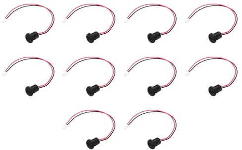 sourcing map Lot de 10 câbles d'extension USB C femelle à 2 broches, 5 V 3 A, prise femelle USB-C vers PH2.0 étanche, câble d'extension pour PC, lampes LED, ordinateur portable de 15,2 cm