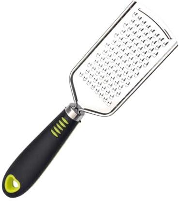 Rallador de Limón de Acero Inoxidable Rallador de Queso con Mango de Silicona Rallador pequeño para Chocolate, Zanahoria, Jengibre