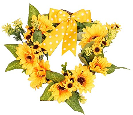 Etyldya Türkranz Dekoration Kranz Herbstkranz Türdekoration Herbst Türschmuck mit Langlebigem Material Und Naturgetreuer Optik für Begrüßung Wohnungseingang