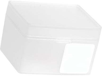 MAJONMMERD Liten Genomskinlig Förvaringslåda i Plast med Gångjärnsförsedd Lock Transparent Skrivbordsförvaringsväska för Kontorsanvändare, Stapelbar Design, Snabb åtkomst, Synligt Innehåll,