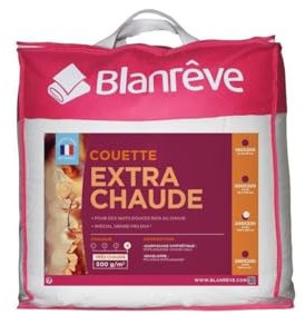 Blanreve Couette Extra Chaude en Microfibre - 220 x 240 cm - Blanc