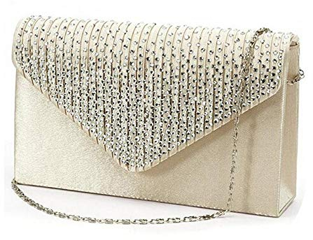 Umhängetasche Damen Clutch Damen Großen Abend Satin Braut Damen Clutch Bag Party Prom Umschlag Schulter Umhängetaschen Bolsa Feminina Champagner