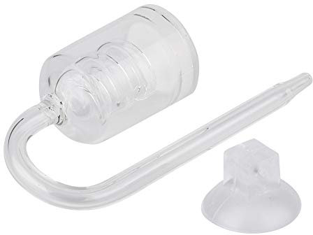 Redxiao Transparenter CO2-Diffusor, CO2-Zerstäuber Dissolver, CO2-Schraube Kohlendioxid aus Glas für Aquarium-Aquarium