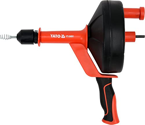 Rohrreinigungsgerät mit Spirale Rohrreinigungswelle Trommel 7,6 m Rohrreinigung Abflussreiniger