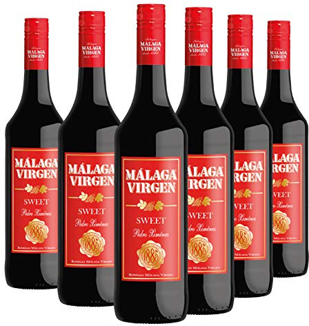 Málaga Virgen - Pack 6 botellas de 75 cl - Vino de licor dulce D.O ''MÁLAGA''