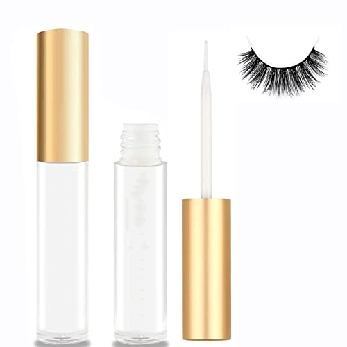 Colla Ciglia Finte Trasparente 5ml – Adesivo Waterproof a Rapida Asciugatura per Extension e Ciglia Artificiali