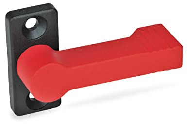 Ganter Normelemente GN 702-17-55-A-RS Sperrriegel Sperriegel mit 4 Raststellungen, rot, Riegellänge: 55mm