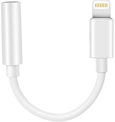 Lightning to 3.5 mm Headphone Jack Adapter,MFi Certified iPhone to 3.5mm Audio Aux Jack Adapter Dongle Cable Converter Compatible with iPhone 14 13 12 11 Pro XR XS Max X 8 7 iPad