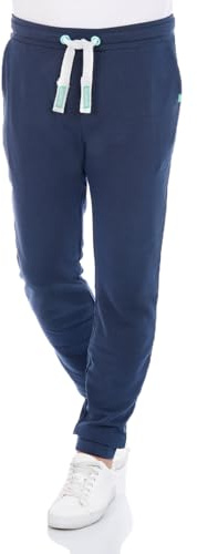 riverso Joggingbyxor herr bomull lång RIVLino regular fit sweatpants träningsbyxor fritidsbyxor sportbyxor grå röd blå svart grön S M L XL XXL 3XL 4XL 5XL, marinblå, 4XL