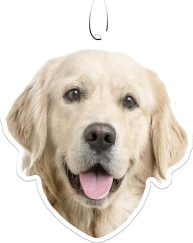 Spoontiques Car Air Freshener, Automotive Indoor Hanging Fragrance (Golden Retriever)