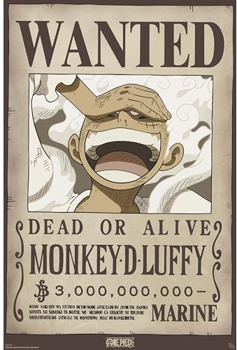 GB eye - Póster Wanted Luffy Wano (91,5 x 61 cm)