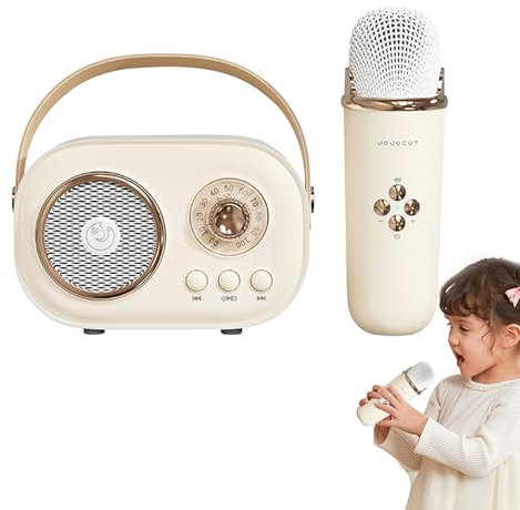 Raypontia Altoparlante portatile karaoke karaoke - Altoparlante karaoke con microfono | Macchina karaoke creativa con effetti di cambio vocale, altoparlante karaoke senza fili con microfoni
