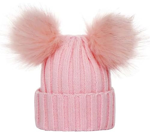 Generisch Personalisierte Weihnachtsmütze Mutter & Baby Strickmütze Weihnachten Eltern-Kind Mütze Winterwärmer Mützen Häkeln, Familie (DE/NL/SE/PL, Alphanumerisch, L, B)
