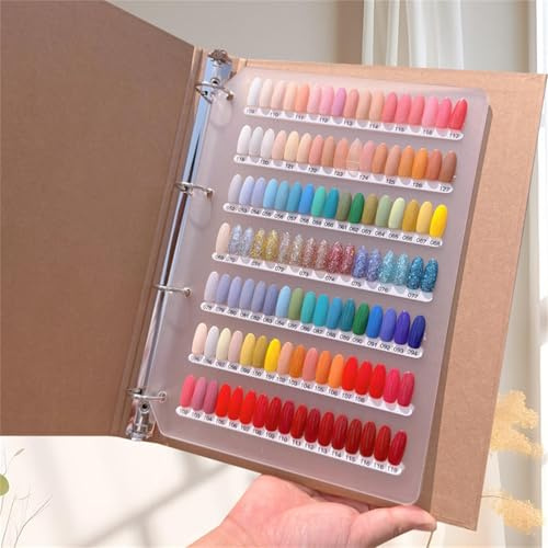 Acycoin2A 357 Extra großer Organizer zum Aufdrücken von Nägeln, Aufbewahrung und Präsentationsbuch für lose Nägel, Farbproben, Ausstellungsalbum mit Nagelband und Nagelspitzen