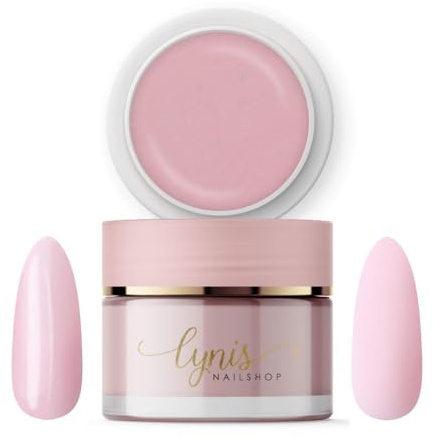 Aufbaugel für Gelnägel SOFT NATURE Rosa Rose 15ml für Profis & Anfänger als UV Gel zur Nagelverlängerung · Cover Builder Gel · pinchbar, selbstglättend, mittelviskos · Lynis-Nailshop.de