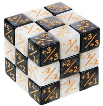 24 Stücke Magic The Gathering Zubehör Würfel Gathering Starter Set Aus Acryl,Magic Würfel Gezinkte Loyalität Kompatibel,Würfelzähler,MTG Token,Dice Kartenspiel Mit CCG für Brettspielparty,2 Farben