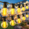 YRATERVSR Luci Giardino LED Catena Esterno 150 ft 45 metri G40 IP44 Lampadine per Gazebo Terrazzo Luce Catena Luminosa Filo con Esterne Illuminazione Lampade Ghirlanda Catene Balcone Lucine