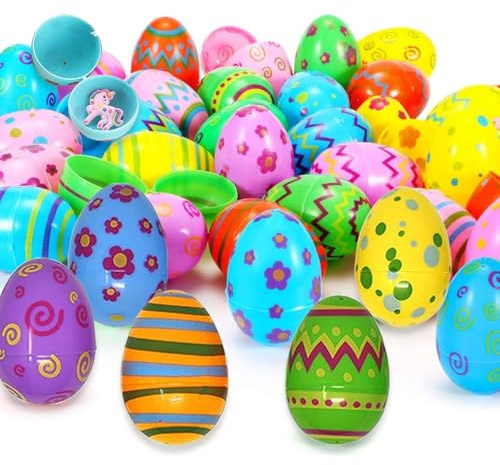 40 PCS Huevos de Pascua para llenar de plástico, para llenar para la Caza, los Suministros de premios Aula, Huevos de de plástico para los de Pascua Fugas de llenado