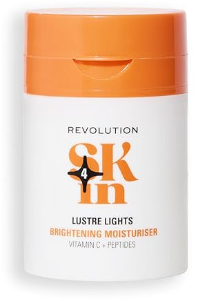 Revolution SKin, Ultimate Lights Brightening Moisturiser, Crema Illuminante 3-in-1 con Vitamina C, Vegano e Cruelty-Free, 50ml