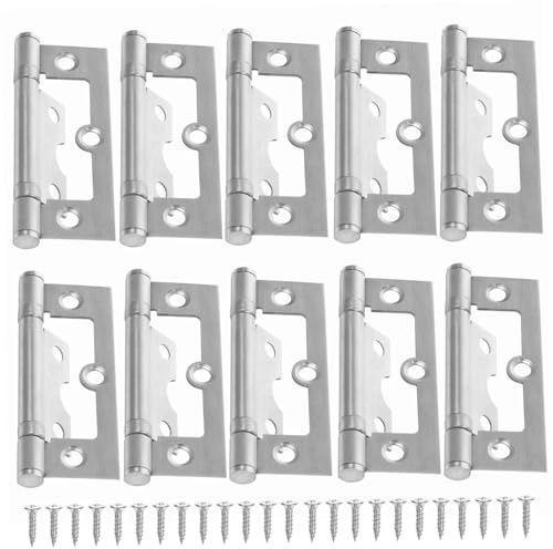 OSALADI 6pares Bisagras Sin Embutir Para Puertas Empotradas Bisagras Pequeñas Montaje Superficial