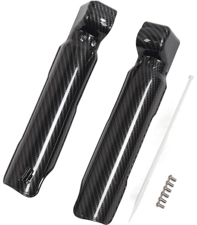 2pcs Guardia de Amortiguadores Guardia de Carbono Fibra de Carbono Motociclo Reproductor de Protector de la Protección de la Guardería para la Abeja Ligera Surron X S